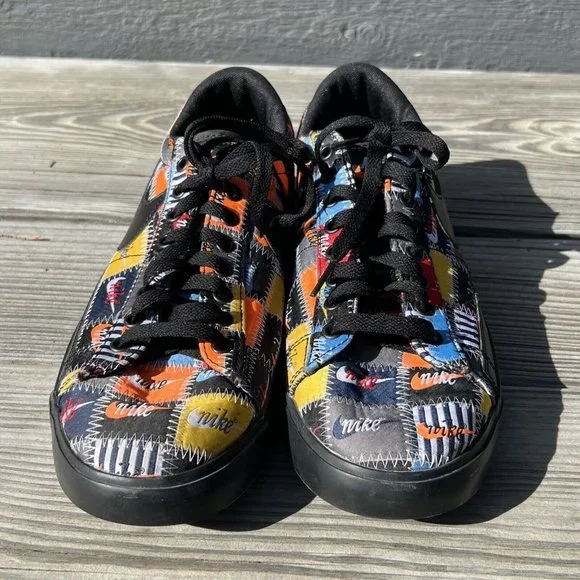 Nike Mens cL9888-001 Blazer Low Patchwork 2019 Black/multi Sz 10.5 Lace up - Picture 11 of 11